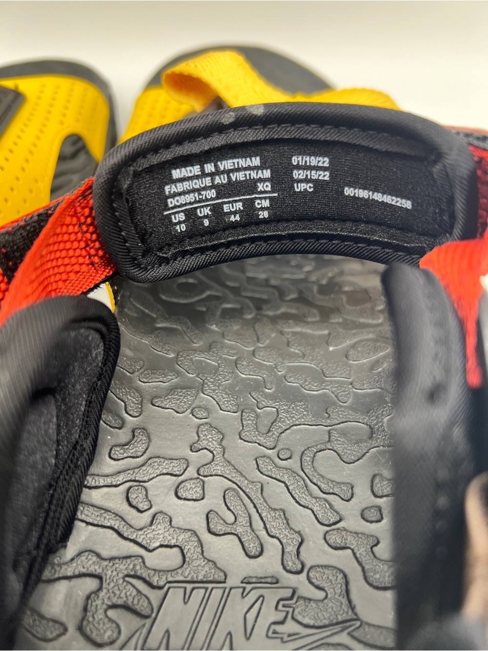 ACG Air Deschutz + Solar Flare Cinnabar Yellow and Red Sport Sandals - Picture 5 of 8